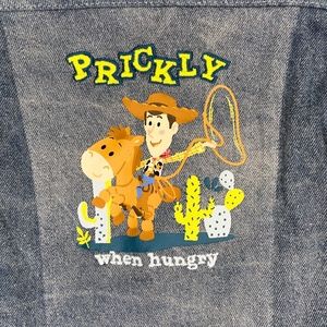 TOY STORY Denim Jacket Sherpa Collar with WOODY by Disney Baby Size 6-9M NWT